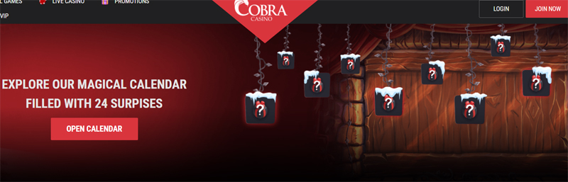 Cobra Casino Christmas Calendar