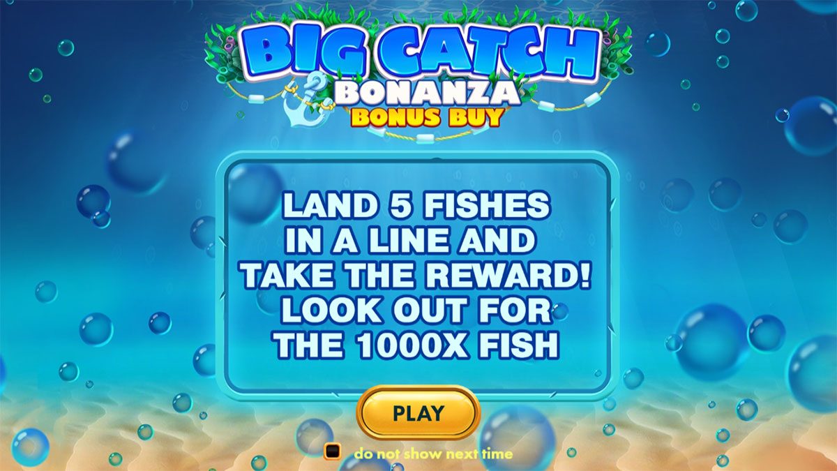 Big Catch Bonanza Bonus Buy Homescreen
