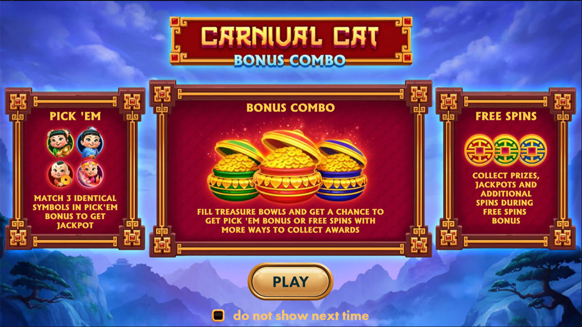 Carnival Cat Bonus Combo Homescreen