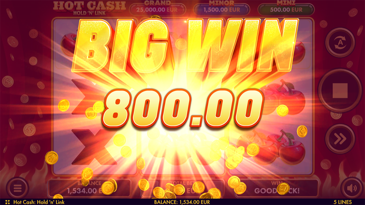 Hot Cash Hold ‘n’ Link Bigger Win