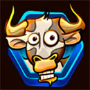 Lucky Clucks 2 Rooster Respins Symbol Cow