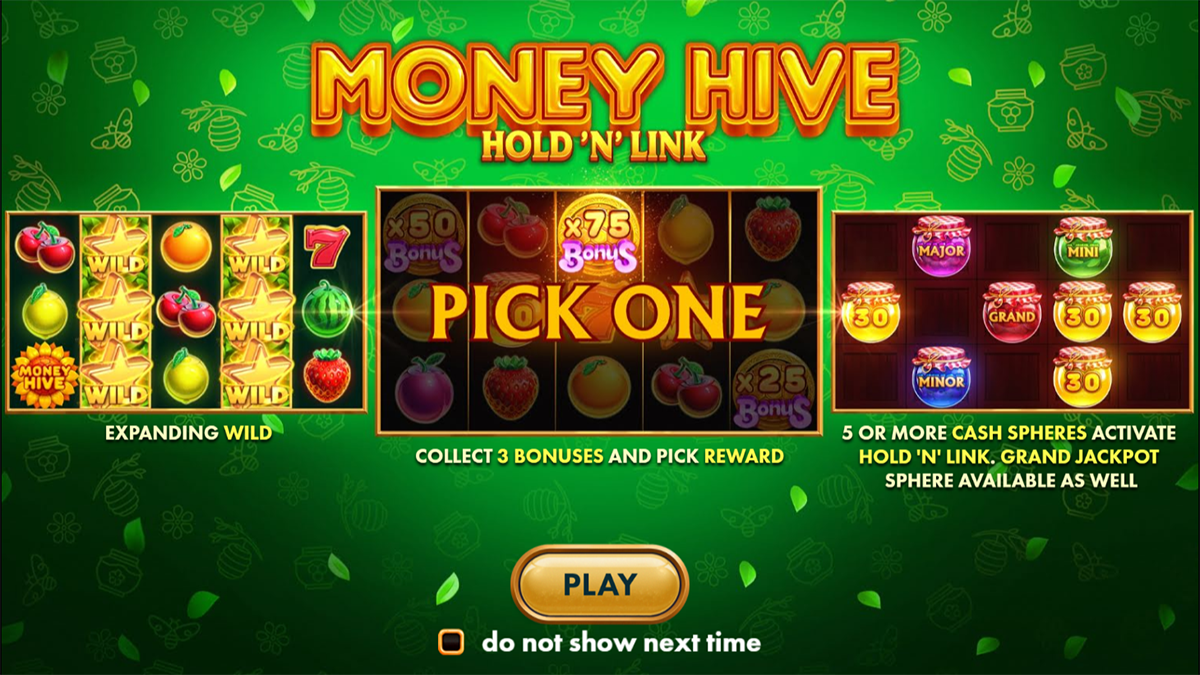 Money Hive Hold ‘n’ Link Homescreen