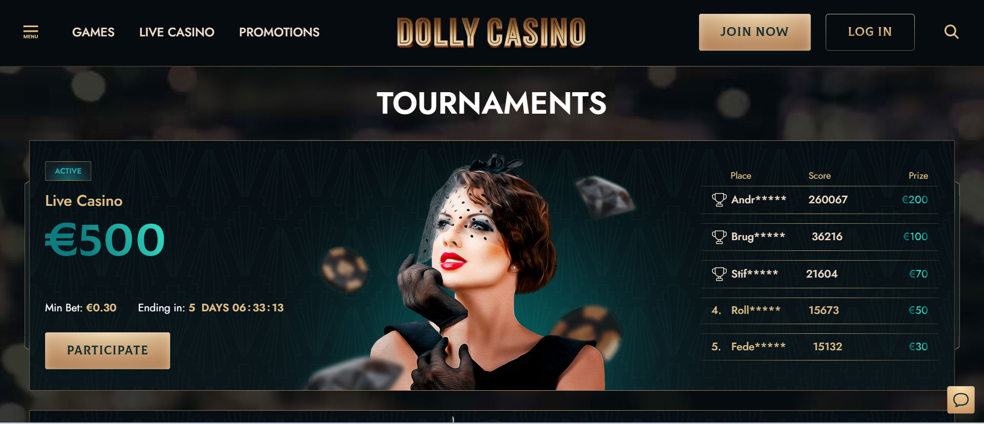 Dolly Casino Tournaments