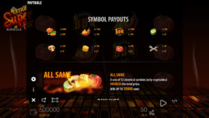 Extra Super Hot BBQ Paytable