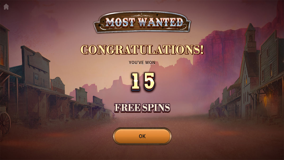 Most Wanted Free Spins