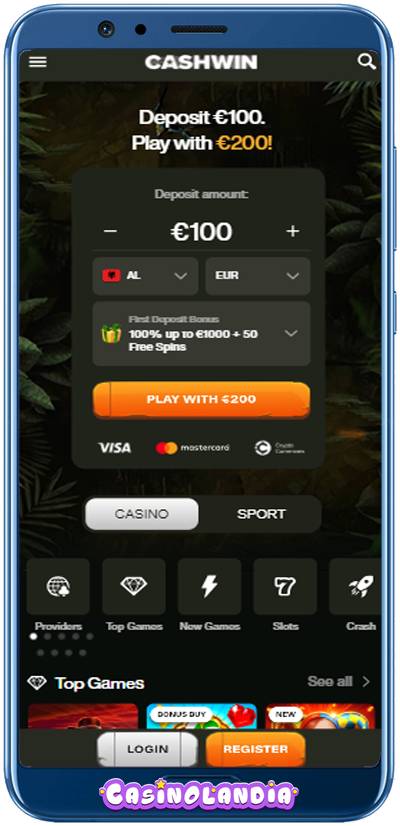 Cashwin Casino Mobile App