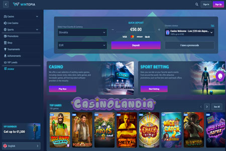 Wintopia Casino Desktop Video Review