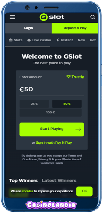 Gslot Casino Mobile App