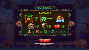 Clover Fantasy Paytable