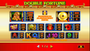Double Fortune Paytable