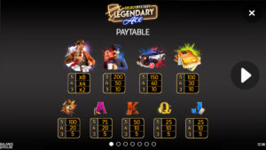 Legendary Ace paytable