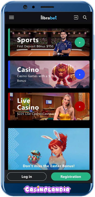 Librabet Casino Mobile View