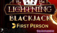 First Person Lightning Blackjack by Evolution