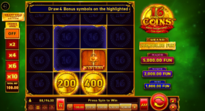 16 coins slot