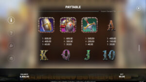 Emperor's Champion Paytable