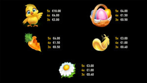 J Mania Golden Eggs Paytable