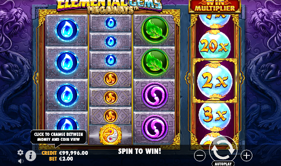 Elemental Gems Megaways Slot By Pragmatic Play