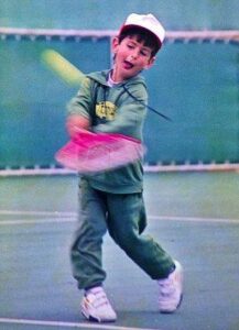 Djokovic at 4 years old