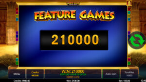 Egypt King Obelisk Quest Free Spins Round Win