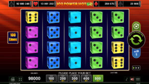 100 Power Hot Dice Base Play