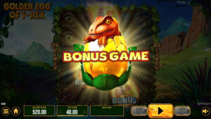 Golden Egg of T-Rex Bonus Game