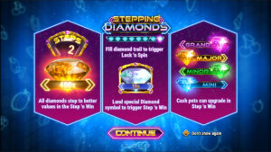 Stepping Diamonds Homescreen