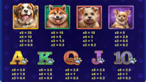 Diamond Doggies Paytable