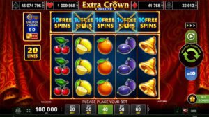 Extra Crown Deluxe Paytable Symbol Base Play