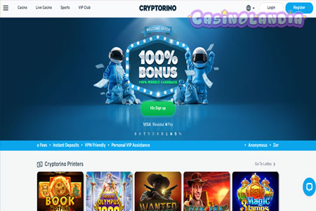 Cryptorino Casino Desktop Video Review