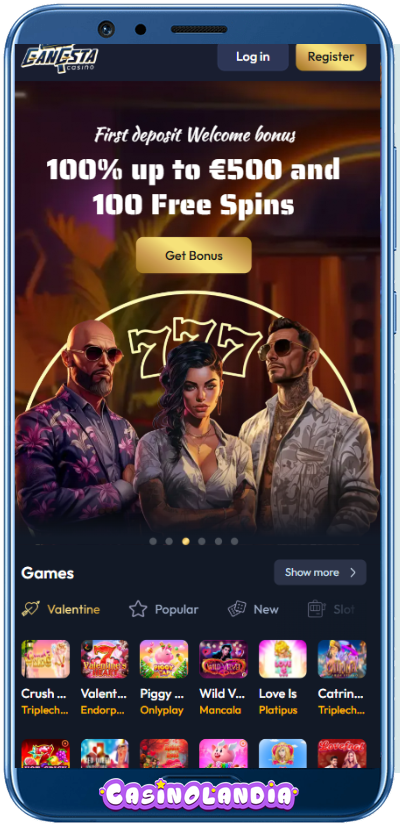 Gangsta Casino Mobile App Shot