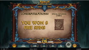 Merlin Journey of Flame Slot Free Spins