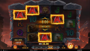 Beasts of Fire Slot Free Spins Round Gameplay