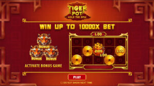 Tiger Pot Hold The Spin Homescreen