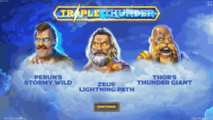 Triple Thunder Starting Screen