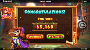 The Dog Heroes Free SPins Win