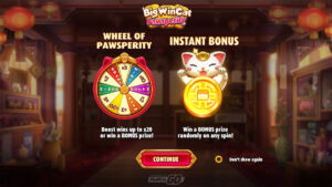 Big Win Cat Pawsperity Homescreen