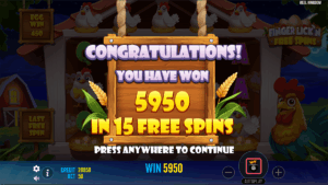 Finger Lick’n Free Spins Total