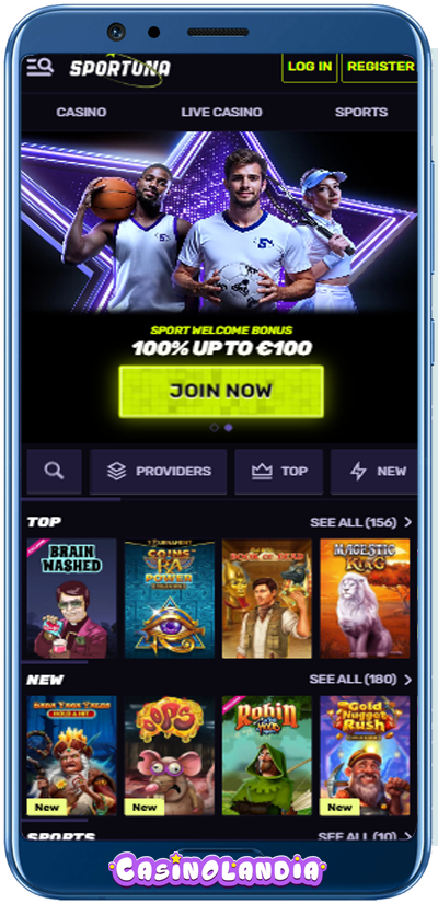 Sportuna Casino Mobile App