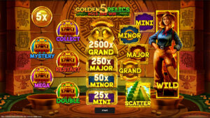 5 Golden Relics Hold & Win Homescreen