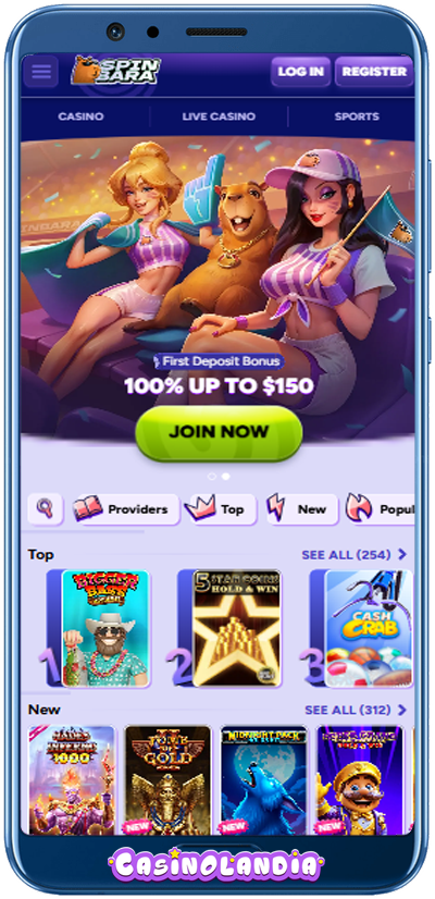 Spinbara Casino Mobile App