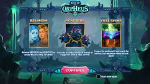 Rise of Orpheus Homescreen