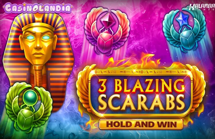 3 Blazing Scarabs Hold and Win by Kalamba Games