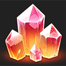 Crystal Clusters Red