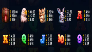 Wild Bison Spirit Hold And Win Paytable