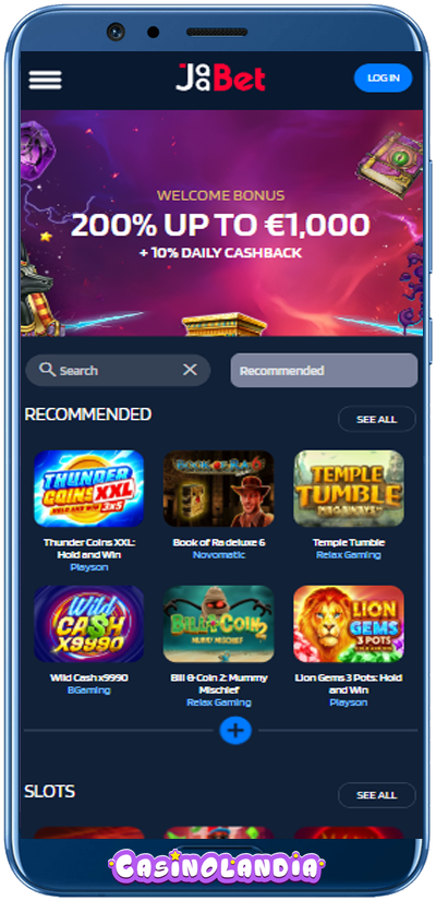 JaaBet Casino Mobile App