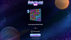 Reactoonz 100 Homescreen