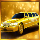 Santa In Vegas GoldLimo