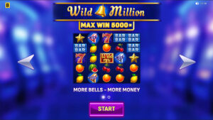 Wild Million Homescreen