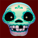 Esqueleto Explosivo Feliz Navidead Cyan