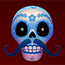 Esqueleto Explosivo Feliz Navidead Mustache